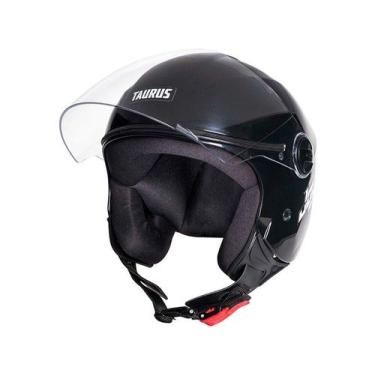 Imagem de Capacete Moto Joy 23 Taurus Aberto Várias Cores Motoboy, Preto, 58