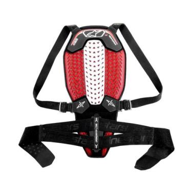 Imagem de Protetor Alpinestars Nucleon Plasma Preto Branco e Vermelho Tamanho:2G