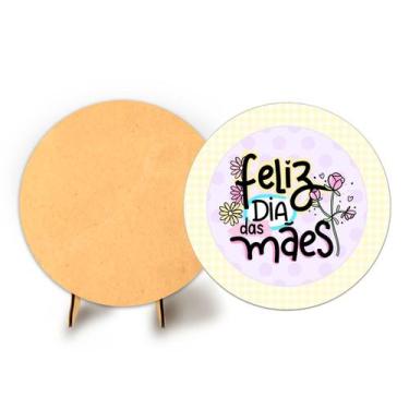 Imagem de Painel Festa Sublimado Veste Fácil 1,50m Dia Das Mães + Suporte MDF - 