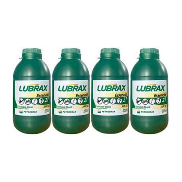 Imagem de Óleo Lubrax 200ML DT30 2T Moto Roçadeira Motosserra Kit Com 4