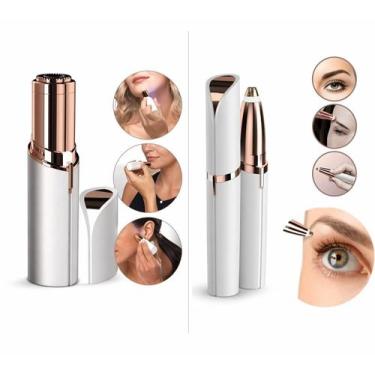 Imagem de Removedor de Pelos Facial Elétrico e Aparador de Sobrancelha Detalhado