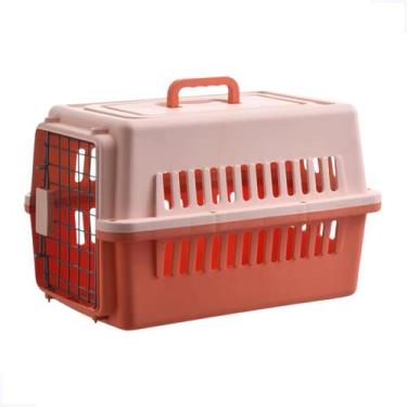 Imagem de Caixa De Transporte Pet 48x30x30 Viagem Passeio Cães Gatos - - Pet For