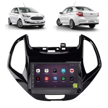 Imagem de Kit Multimidia Ka 2019 / 2021 Mold Black Android 7 Pol 2/32gb Carplay 
