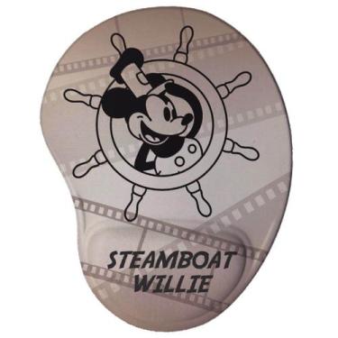 Imagem de Mouse Pad Ergonômico Mickey Steamboat Willie - Geek Vip , Marrom