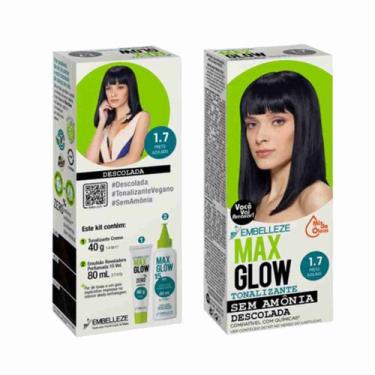 Imagem de Embelleze tonalizante max glow 1.7 preto azulado