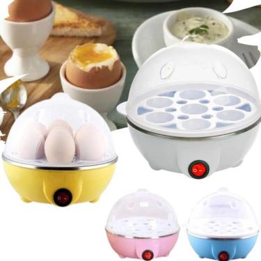 Imagem de Ovos Cozidos Egg Cooker Cozedor De Ovos Elétrico 110v Oferta, Rosa, 11