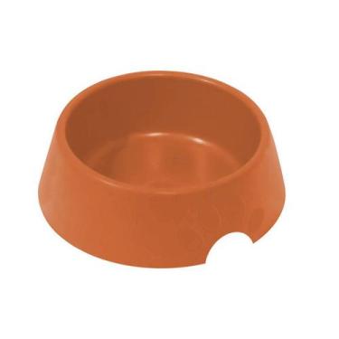 Imagem de Comedouro Pop Plastico 600 ml Nº 2 Diversas Cores - Furacão Pet, Laran