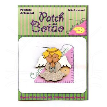 Imagem de Botton Patch Especial Anjinho Branco 4021 - 1 Unid - Cantinho da Arte
