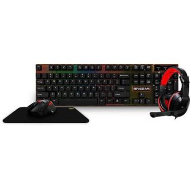 Imagem de Kit Gamer KWG Teclado LED + Headset Aries M1 Lite 40mm + Mouse e Mouse