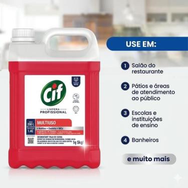 Imagem de Desinfetante cif concentrado floral 5 l