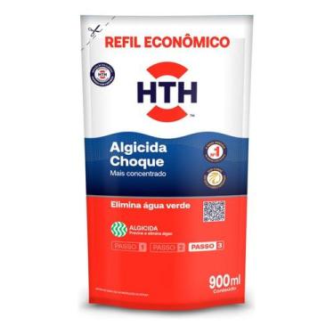 Imagem de Algicida de Choque Tratamento HTH Refil 900 Ml