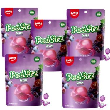 Imagem de kit 5 uni. Bala Peelerz Gummy Grape - AMOS