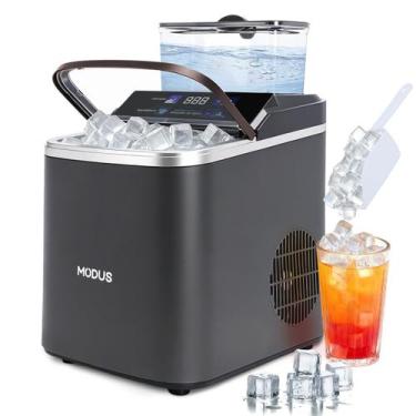 Imagem de Máquina De Gelo Cubos De Gelo Quadrados Modus Painel Digital 16kg 120w