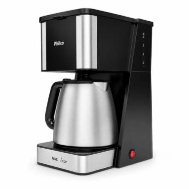 Imagem de Cafeteira Philco PCF40C Inox 40 Cafezinhos 1,6L 950W, Preto, 220V