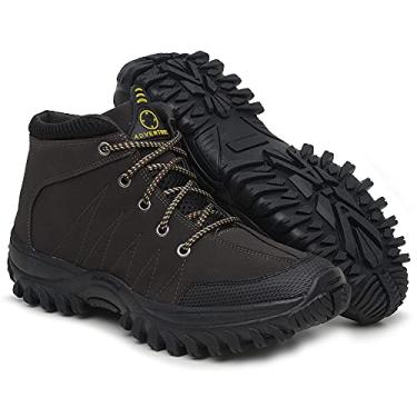 Imagem de Bota Coturno Masculina Adventure Casual Tratorada - Marrom Cor:Marrom;Genero:Masculino;Tamanho:41