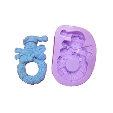 Imagem de Confeitaria dos moldes, F916 MOLDE DE SILICONE BONECO NATAL CONFEITARIA ARTESANATO