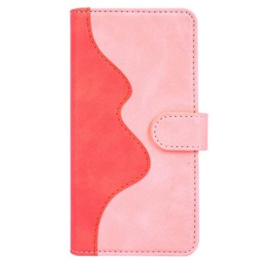 Imagem de Capa para Google Pixel 6/6 Pro com capa interna à prova de choque TPU, capa carteira de couro luxuosa com compartimentos para cartões Kickstand capa de celular flip magnética, rosa, 6 Pro 6,7 polegadas