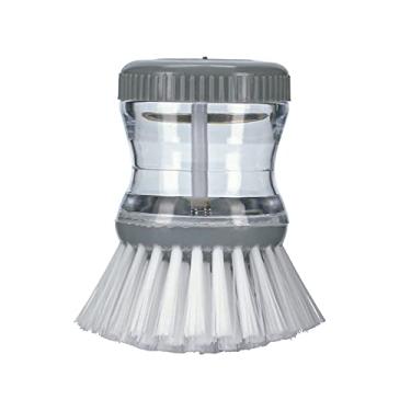 Imagem de Escova Lava Louças Com Recipiente e Dispenser Para Detergente - YP037- Yangzi