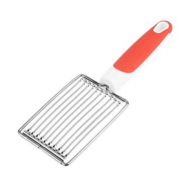 Imagem de Aço inoxidável almoço cortador de carne presunto frutas tomate queijo ferramenta de corte de alimentos macios para cozinha (laranja)