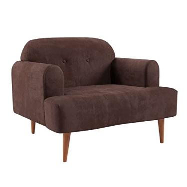 Imagem de Poltrona Kiev Veludo Marrom