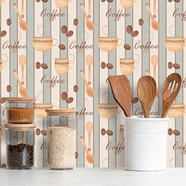 Imagem de Papel de Parede Adesivo Cozinha Café Diversos Modelos Rolo 3m Cozinha Café:CS120