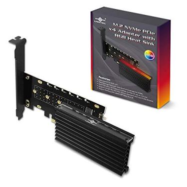 Imagem de Vantec Adaptador M.2 NVMe PCIe x4 com dissipador de calor ARGB (UGT-M2PC12-RGB)