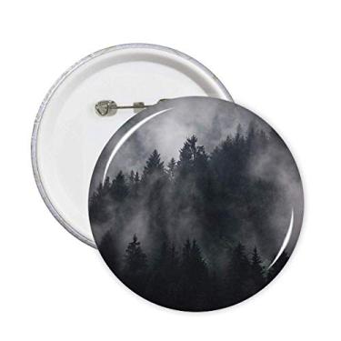 Imagem de Emblema para decoração Dark Forest Mountain Fog Mist Pins Emblema 5 peças