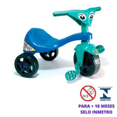 Triciclo Tico Tico Pets Azul Motoca Infantil Magic Toys 2810
