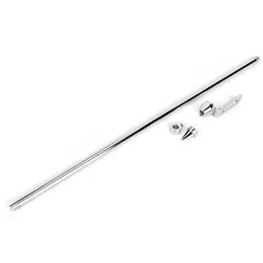 Imagem de KIMISS Mastro universal para motocicleta, assento traseiro para bagagem, suporte para mastro de bandeira (prata)