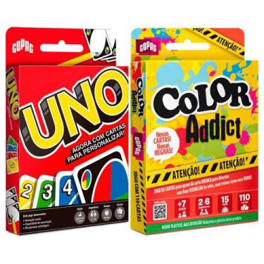 Imagem de Jogos De Cartas Uno + Color Addict  Copag