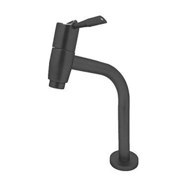 Imagem de Torneira Para Lavatório Baixa Para Cuba Sobrepor C61 Grafite 1/4 Volta Bognar