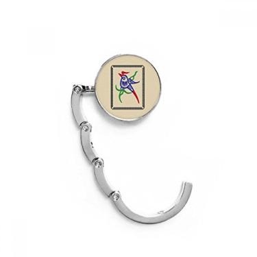 Imagem de Gancho de mesa Mahjong Bamboo Bar 1 azulejo padrão gancho de mesa extensão dobrável gancho decorativo