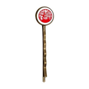 Imagem de Chapéu de cabelo de metal retrô com corte de papel de ano novo chinês