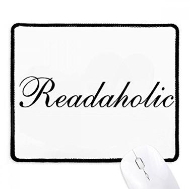 Imagem de Mousepad Readaholic com borda costurada, tapete de borracha para jogos