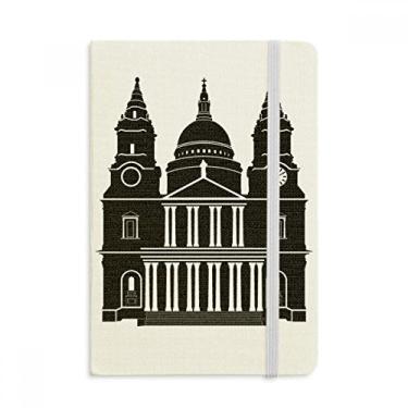 Imagem de Caderno da Inglaterra Building United Kingdom Outline Reino Unido capa dura oficial de tecido diário clássico