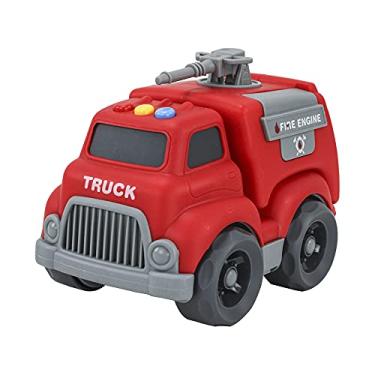 Imagem de Caminhãozinho Profissões Emite Som, Luz e Musica Brinquedo Infantil - BBR Toys (Bombeiro)