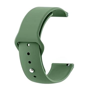 Imagem de Pulseira Amazfit Gts Bip Bip2 Bip Lite Silicone 20mm Toque Macio [FIT IT] (Verde)