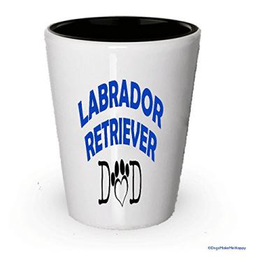 Imagem de Labrador Retriever Copo de shot Dad and Mom – Presentes para Labrador Retriever (1, pai)
