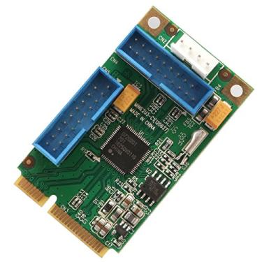 Imagem de Placa de controlador host super velocidade IO Crest Mini PCI-Express USB 3.0 Renesas D720201 Chipset Windows OS XP 7 8 10 Server 2008 2012 R2 2016 SD-MPE20215