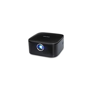 Imagem de Miroir Projetor portátil M75 | Projetor de filme LED de 127 cm com HDMI e alto-falantes integrados | Mini projetor recarregável para 2 horas de entretenimento ao ar livre | TV, console de jogos e
