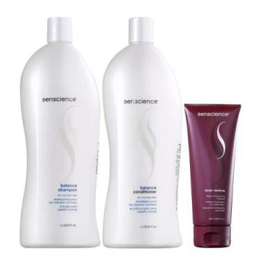 Imagem de Senscience Balance Shampoo + Condicionador 1L + Inner Restore 200ml