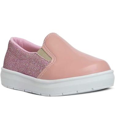 Imagem de Tenis Infantil Menina Nº 20 ao 27 Slip On Feminino Casual 11.84 (Rosa, BR, Criança de 1 a 3 anos, Numérico, 22)
