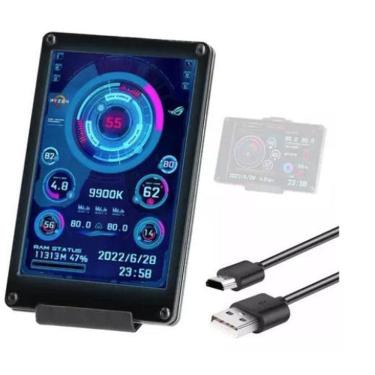 Imagem de Monitor LCD IPS de 3,5 para CPU - Tela Secundária USB