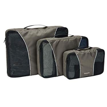 Imagem de Samsonite Conjunto de cubo de embalagem de 3 peças, Carvão, One Size, Conjunto de cubo de embalagem de 3 peças