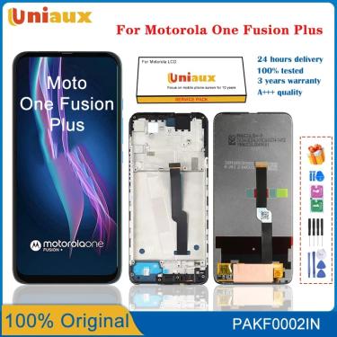 Imagem de 6.5 "Display LCD Original Para Motorola Moto One Fusion Plus Touch Screen Digitizer Assembly Para