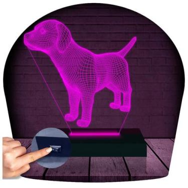 Imagem de Luminária Led 3D Cachorro Abajur - 3D Fantasy