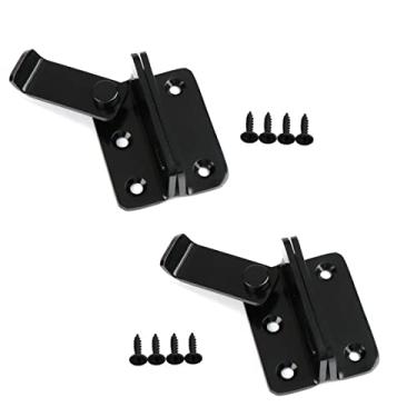 Imagem de Fechadura de porta de celeiro deslizante, trava de porta de aço inoxidável, trava de segurança para armário de vinho, banheiro, ao ar livre, garagem, jardim, porta de armário (armário