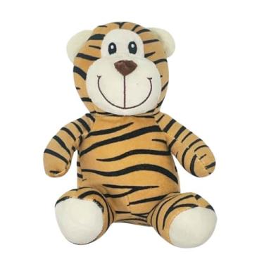 Imagem de Pelúcia Safari 20cm Antialérgica Super Macia Bichinhos Presente Crianças Bebês +2 Meses (Tigre)