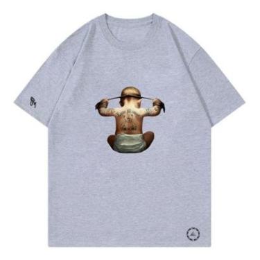 Imagem de Camiseta Estampa Vida Loka Bebê Forte Sofisticada Descolada Casual Tendência-Unissex