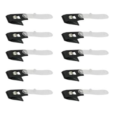 Imagem de Generic 10 pçs à prova de vento jardim bandeira clipe mastro clipes de ferragem jardim mastro titular resistente quintal bandeira clipe estabilizador